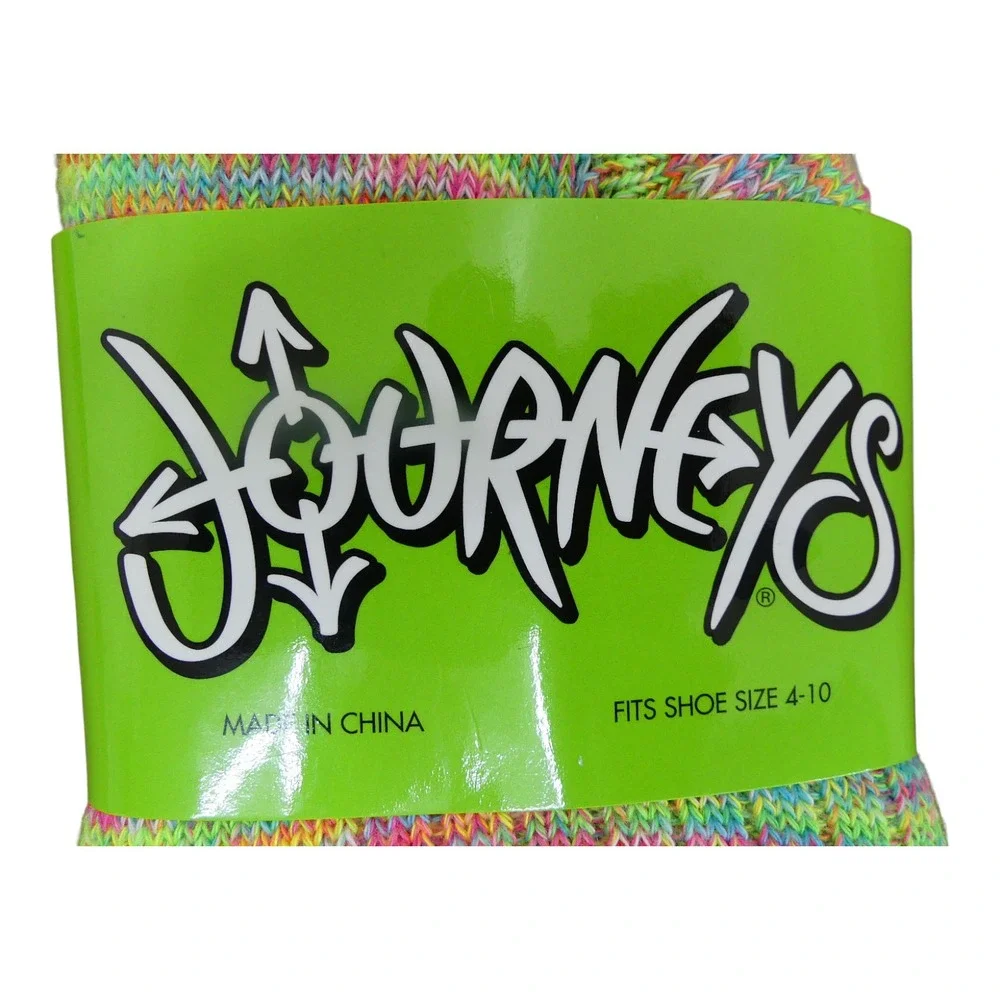 Journeys No Show Socks Womens 4-10 Multi Color NEW Space Dye Liner 5 Pair Pack